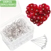100/500 pièces Bouquet broches fleur broche ronde diamant cristal broches florales strass mariage Corsages broches diamant tête broche droite