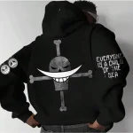 ONE PIECE Anime barbe blanche sweat à capuche imprimé 2025 automne/hiver hommes femmes décontracté ample japonais Harajuku pur coton à capuche