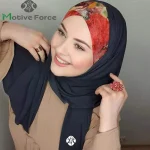 Hijab femme musulman ramadan abaya femme islam foulard musulmane pour femme bonnet soie de medine Abaya – foulard hijab de luxe en mousseline de soie pour femme musulmane, maillot, écharpe, bonnet, turban