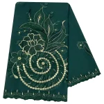 Écharpe musulmane Hijab pour femmes africaines, tissu 100% coton de haute qualité, fil de coton rayonne, écharpe brodée, Style Excellent de dubaï