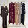 ramadan eid ouvert papillon noeud kimono abaya damen dubaï luxe islam musulman robe modeste femmes kebaya caftan robe femme musulman