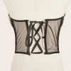 ceinture ultra large vintage en perles pour femme, tissage de gril, taille haute, accessoires pour robes