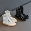 sandalias plates enfant sandales été fille sandales romaines semelle souple enfant princesse chaussure taille moyenne grande fille chaussure enfant chaussure cool botte