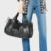 Sacs à rivets noirs sac à main femmes sac à bandoulière en cuir PU dames fourre-tout sac à main
