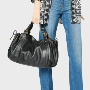 Sacs à rivets noirs sac à main femmes sac à bandoulière en cuir PU dames fourre-tout sac à main