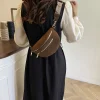 femme taille sac 2025 hiver faux daim poitrine pack rue tendance fanny pack simple ceinture sac concepteur femme épaule sac à bandoulière