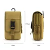 sacs de ceinture tactiques d'extérieur, sac à main pour téléphone, pochette de voyage, portefeuille, carte, clé, ceinture, sac de taille, camping, randonnée, chasse, course à pied