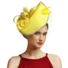 chapeau fascinateur en tissu satiné de luxe pour femmes, chapeau d'église, courses ascot, derby, fête à thème, bandeau de mariée, offre spéciale