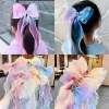 5 styles disponibles grand ruban bandeau princesse fille imitation perle nœud papillon tressé bandeau fleur ruban épingles à cheveux