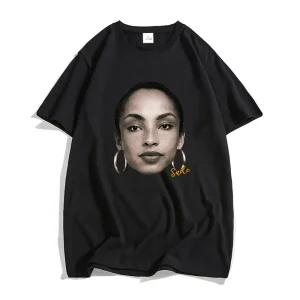 T-shirt Love Deluxe Sade-Adu en Coton pour Homme et Femme, Streetwear, Vêtement Graphique de Chanteur, Unisexe, Haute Qualité, Été