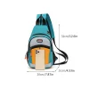 sac de poitrine multifonctionnel pour hommes et femmes, peut être porté avec un sac à dos à bandoulière initié ou lancé sac de poitrine tendance, sacoche