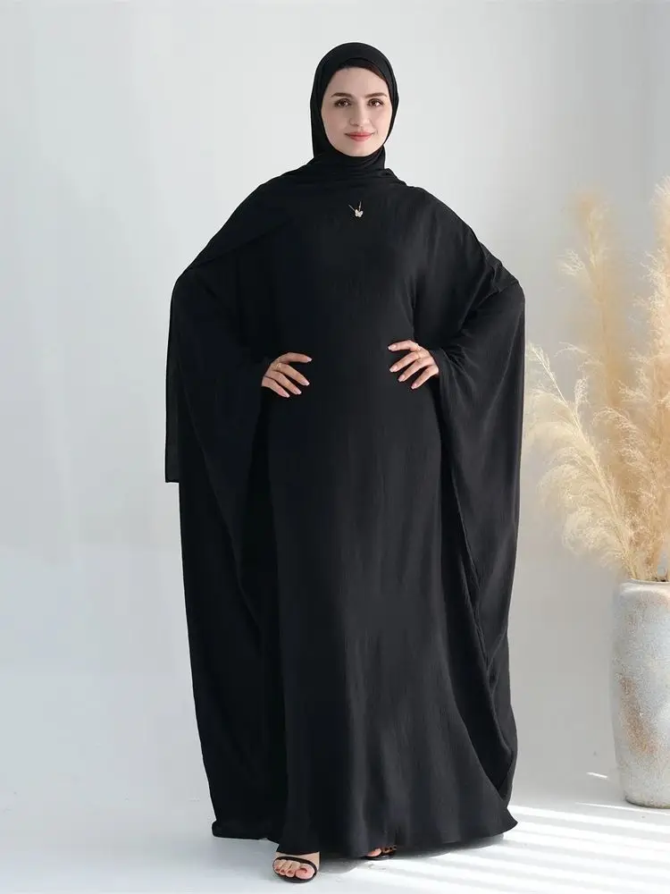 ensemble abaya en coton et lin pour ramadan eid, tiens imar, ensembles musulmans de dubaï, robe hijab, caftan marocain, vêtements éducatifs pour femmes