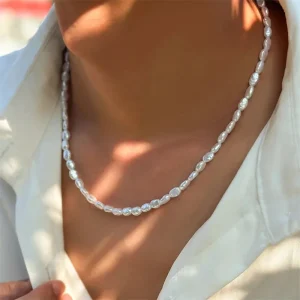 Collier ras du cou en Imitation de perles pour femmes, nouvelle mode, Vintage, élégant, tempérament perlé, bijoux de fête de mariage