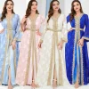 abaya robe musulmane de luxe pour femmes, kaftan, islam kimono, caftan marocain, maxi, robes de soirée, abayas femme, dubaï, ramadan