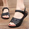 sandales pour femmes sandales à semelle souple nouvelle couleur unie pantoufles à bout ouvert en plein air plat plage chaussures décontractées sandales légères antidérapantes