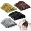 Épingles à cheveux en forme de u pour femmes et filles, 50 pièces, pour chignon, coiffure en métal, épingle de mariée, barrette, outils de coiffure pour salon de coiffure, clips en u 5cm