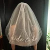1pc voile de mariage élégant pour douche nuptiale voile de mariage court peigne à cheveux voile pour plage mariage demoiselles d'honneur voile