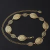 ceinture à chaîne en métal pour femmes, cowgirl, pays occidental, ceinture concho réglable pour pulls, robes, jeans