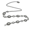 chaîne de taille polyvalente pour femmes, réglable, rétro, chaîne en métal, or/argent, cowgirl, ceinture de chaîne de pays occidental
