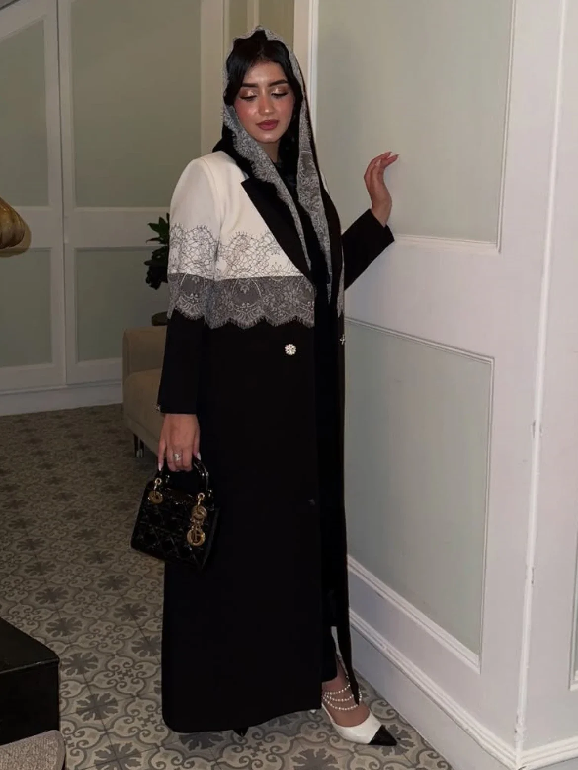 eid femmes abaya écharpe dentelle dubaï femmes robe ouverte abaya musulman islam fête arabe longue robe maroc caftan jalabiya ramadan 2025