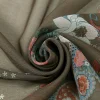 foulard de cheveux imprimé en soie de luxe pour femmes, foulard floral, cravate de cou, poignet, châle, enveloppe de tête, hijab, bandana, accessoire de sac