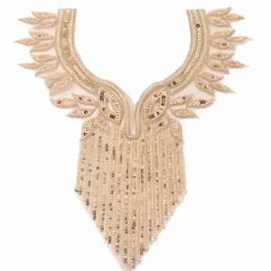 Décorations de robe, perles de luxe, appliques délicates à la mode, patchs élégants pour vêtements faits à la main, couture appliquée