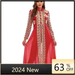Abaya – Robe musulmane personnalisée de dubaï, Kaftan, vêtements islamiques turcs, robes africaines pour femmes, Ensemble Femme Mu