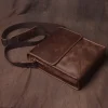 sac en cuir fait à la main pour homme, sacoche décontractée, sac initié, design vintage, sac à bandoulière, sac de téléphone en cuir, haute qualité, 03
