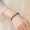 bracelet en bois de santal naturel pour femmes, style rétro, perles de prière bouddhiste, cadeau parfait pour les amis