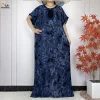 abayas musulmanes en pur coton pour femmes, robe africaine à manches courtes, robes islamiques avec turban, haute qualité