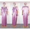 2025 abayas pour femmes dubaï africain musulman robe de mode caftan marocain robes de soirée satin boubou robe djellaba femme