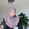 hijab monocouche pour femmes musulmanes, écharpe instantanée à volants, turban une pièce, amira islam, prière, hijabs, enveloppe de tête, chapeaux en chanvre cristal niqab