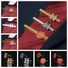 Boutons de manchette en alliage, Double bonheur, mot heureux, pince à cravate de mariage traditionnel chinois, bouton de manches de marié rouge de bénédiction