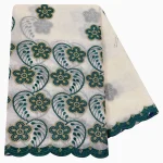 Écharpe musulmane Hijab pour femmes africaines, tissu 100% coton de haute qualité, fil de coton rayonne, écharpe brodée, Style Excellent de dubaï