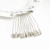 Épingles de sûreté argentées, 50 pièces, accessoires d'outils de couture, aiguilles en acier inoxydable, grande épingle de sûreté, petite broche, accessoires pour vêtements