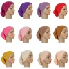 sous écharpe hijab musulman en coton doux de qualité supérieure, casquettes turban commandées, bonnet sous écharpe islamique, écharpe de sauna, bande de sauna