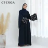 tenue islamique du moyen orient pour femmes musulmanes, robe abaya de luxe, dubaï, modeste, cardigan arabe eid, robe caftan unie, turquie, 2025