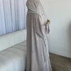 Abaya pour femmes musulmanes Jalabiya, robe longue, broderie, Ramadan, Eid musulman, Maroc, Dubaï, fête, caftan, Islam, arabe, éducatif