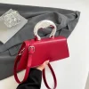 vintage femmes noir chic sac à bandoulière de luxe concepteur petits sacs à bandoulière mode rouge sac à main mignon en cuir pu sac à main sac a main