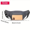 1 sac banane réglable avec fermeture éclair – nylon non doublé (unisexe), sportif pour la randonnée/voyage/camping/course, poche zippée sûre