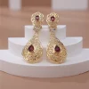 Boucles d&rsquo;oreilles décoratives de mariée marocaine, bijoux d&rsquo;oreille au Design creux, accessoires populaires pour femmes, pour fêtes de mariage et festivals