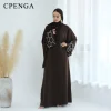 tenue islamique du moyen orient pour femmes musulmanes, robe abaya de luxe, dubaï, modeste, cardigan arabe eid, robe caftan unie, turquie, 2025