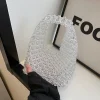 pochette de soirée de luxe perlée pour femmes, sac à main de fête de mariage, sac de téléphone de styliste, sac argenté pour femmes, nouvelle collection 2025