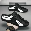 pantoufles d'été pour hommes, chaussures décontractées à fond plat, tendance, chaussures de soutien à semelle souple, baskets pour hommes