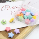 Punaises pentagramme Macaron créatives, 20/50 pièces, goujons décoratifs multifonctionnels colorés, fournitures de reliure de bureau, DIY