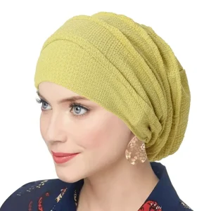 Turban Hijab froissé pour femmes, couleur unie, Bonnet indien doux et élastique, écharpe de tête, casquette de chimiothérapie Turban Hijab froissé pour femmes, couleur unie, Bonnet indien doux et élastique, écharpe de tête, casquette de chimiothérapie