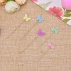 Épingles patchwork avec boîte, 100 pièces/lot, épingles à tête de bouton, accessoires de couture, bricolage