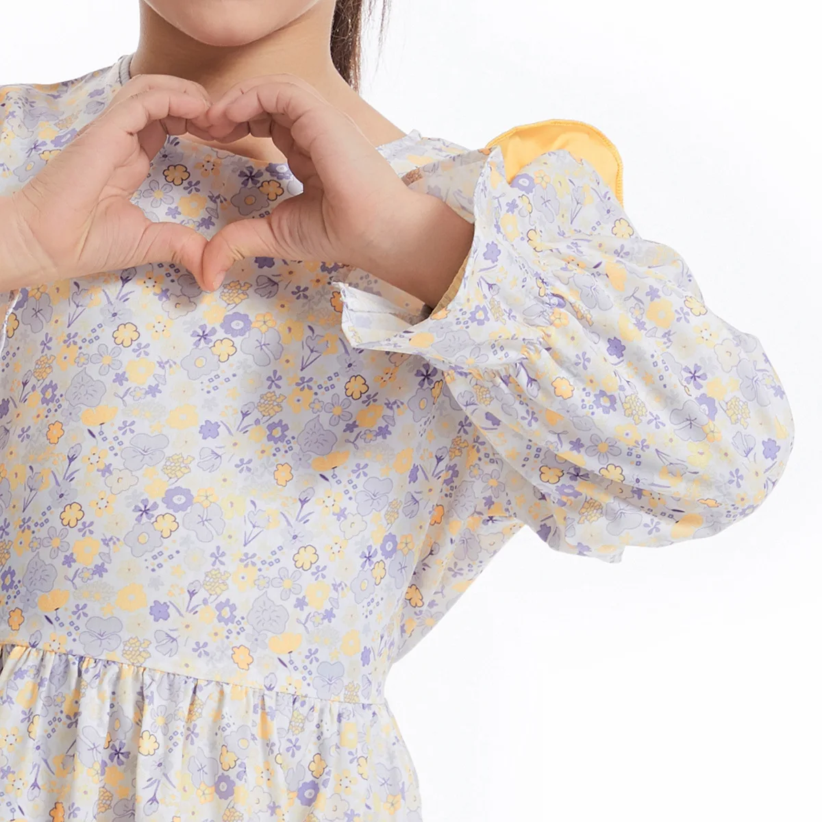 abaya – robes à manches longues pour filles, robe florale musulmane pour enfants, tenues de conservateur, robe à couverture complète, robe de plage pour enfants