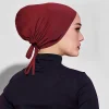 casquette hijab intérieure musulmane sans silp, respirante pour femmes, sous capuchons, jersey de coton élastique, bonnet sous shampooing