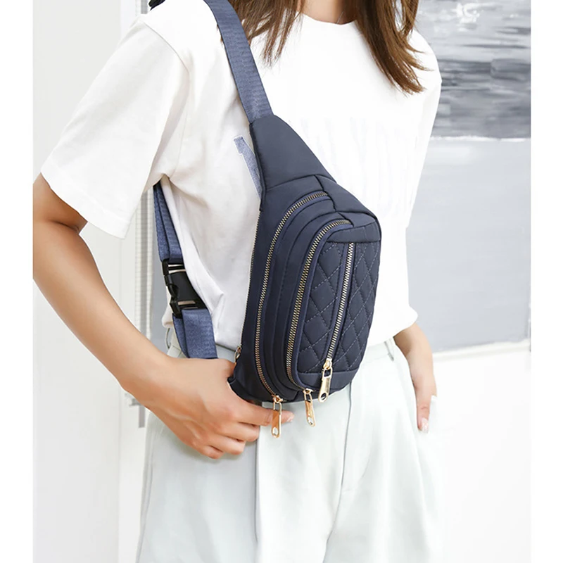 Sac de taille en tissu Nylon pour femmes, sacs de ceinture imperméables, sac de poitrine à bandoulière de styliste, sac banane à la mode, bourse banane, nouveau